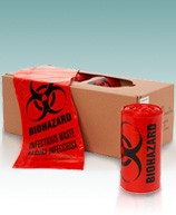 Biohazard Bags - 33 Gallon Red