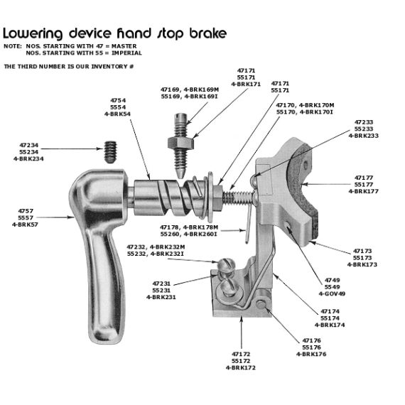 Hand Brake Assembly Wrenn's Mill Enterprises, LLC