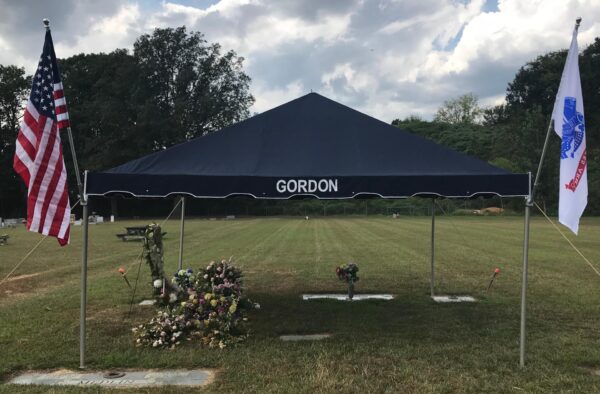 cemetery hilltop tents