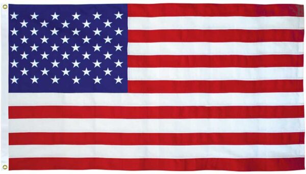american flags in a variety of sizes